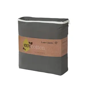 LANE LINEN 100% Cotton 3-Layered Throw Blanket - Percale Weave, Cotton Flannel, Breathable, Soft, Lightweight, Bedroom Blanket - All-Season Use for Couch, Bedspreads (Adults)