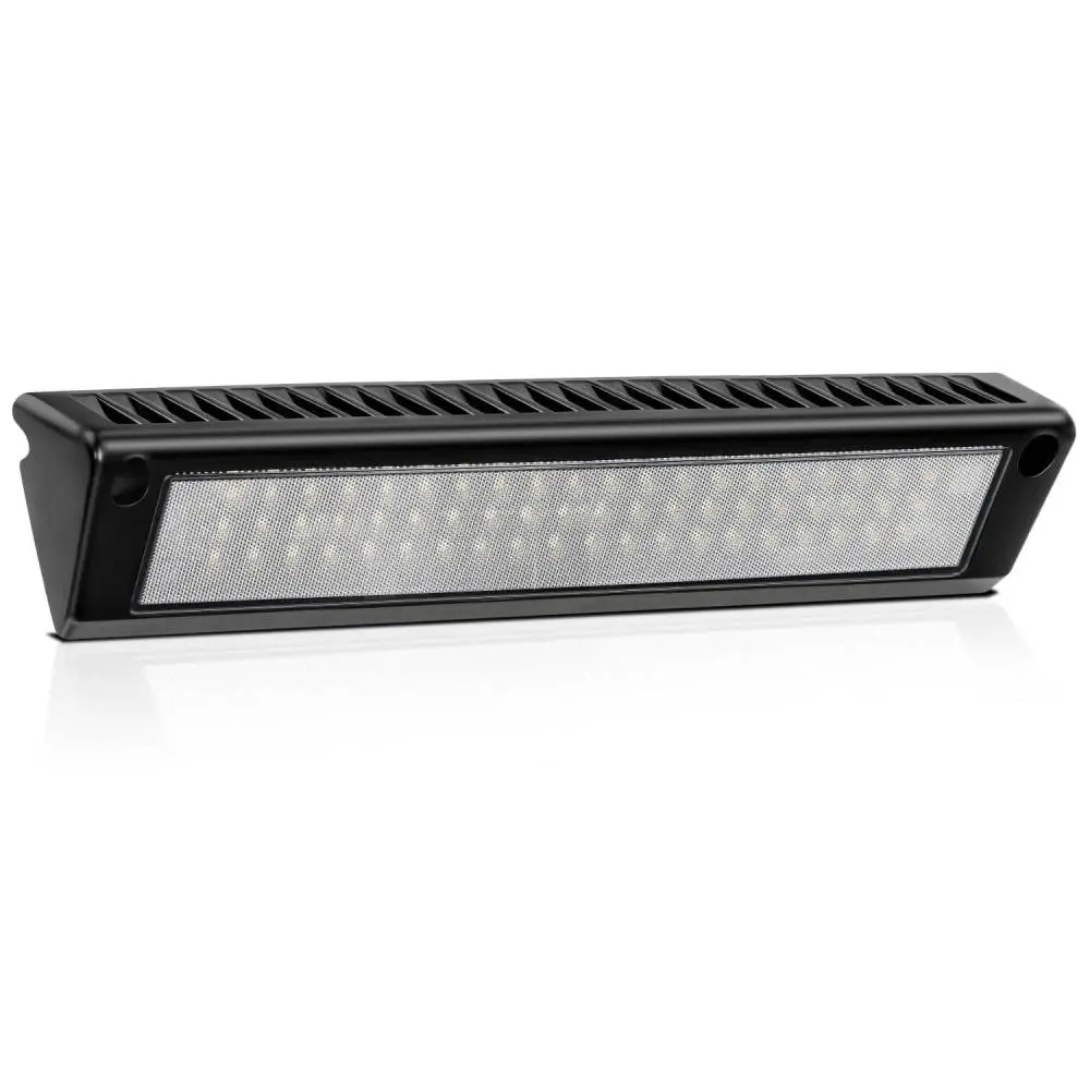 Nilight 13-Inch RV Exterior Porch Light, 1PC White Beam 12V-24V LED Car Lights with LED Illumination & Scene Cargo Lighting, Black Aluminum Housing for RV Trailers, Travel Campers, 5th Wheels, Light Bars