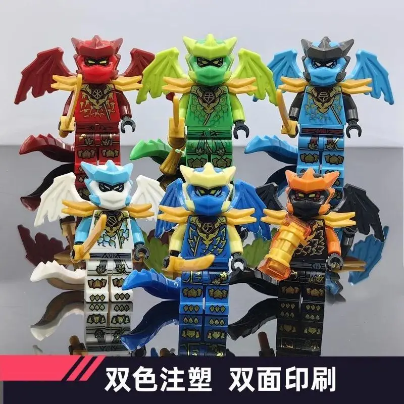 New doll building block double-sided printing boy educational assembly toy small ornament