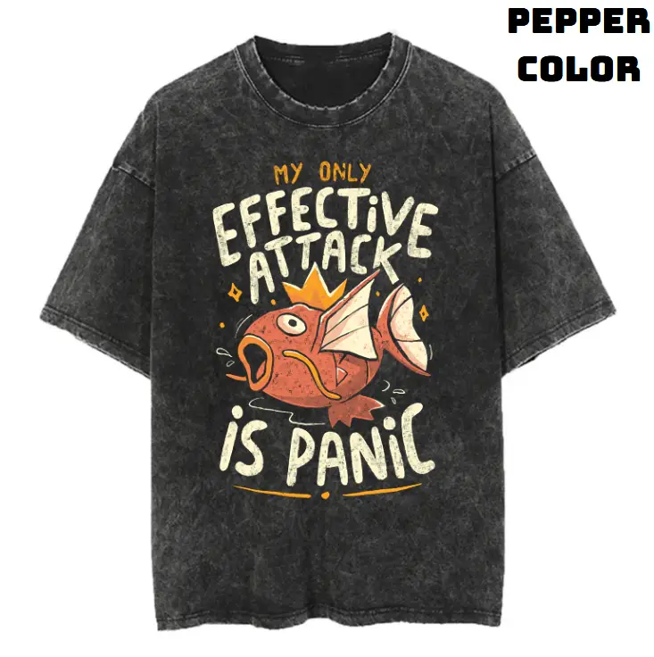 My Only Attack Vintage Graphic Tees, Magikarp T-Shirt, Pokemon Shirts, Masters 2025 Merch, Vacation Outfits, Unisex Anime Manga Shirt Top Gifts Men Wo