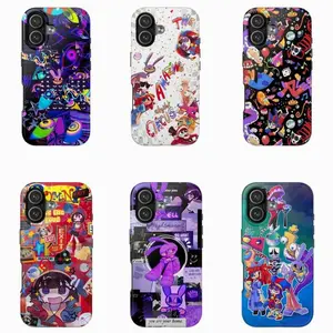 The Amazing Digital Circus TADC Indie Animation Horror Game Tough Phone Case. Creepy Cute Aesthetic Heavy Duty Shockproof Protective Smartphone Cover for iPhone 17 Pro Max 16 Air 15 14 13 12 11. Unique Fan Gift Accessory.
