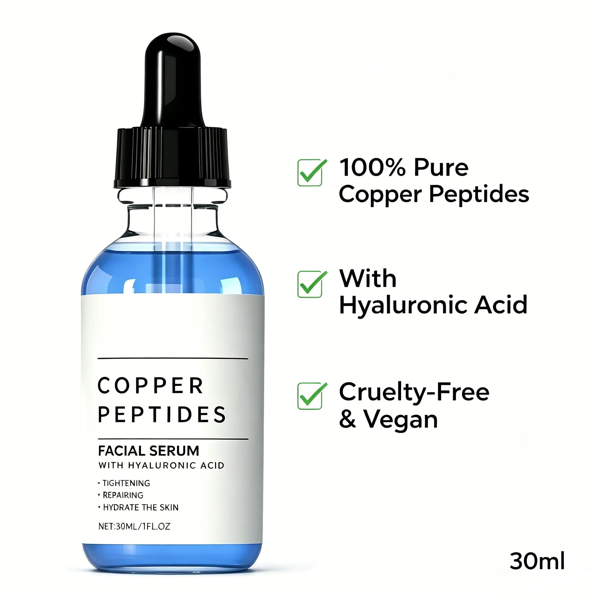 ghk cu peptide for acne scars Asterwood GHK-Cu Copper Peptide Serum Anti Aging Barrier Repair Fades Acne Scars