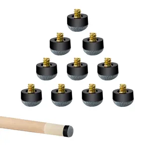12mm/13mm Billiard Pool Cue Stick Screw-on Soft Tips Replacement Pool Cue Tips