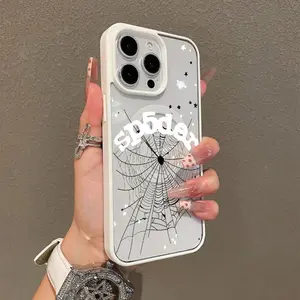 New Creative Personality Spiderweb & Star Pattern Premium Magnetic Phone Cases for iPhone17 Pro Max / 16 15 14 Pro Max 13 12 11 Plus Smartphone Shockproof Protection Cover Cellphone Protective magsafe magnetic case Aesthetic Resistance Casing Protector