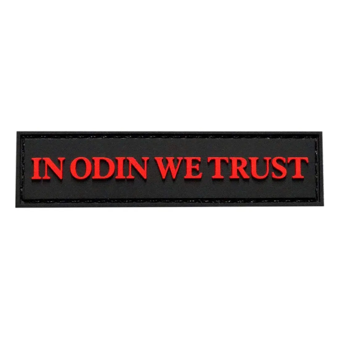 in Odin We Trust Vikings Odin God 3 inch Hook Patch (3D PVC Rubber-Red -P8)
