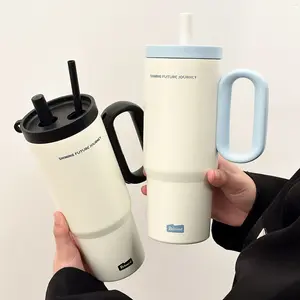 24oz Stainless Steel Vacuum Insulated Cup with Lid Handle Portable Thermal Mug for Hot and Cold Drinks 12 Hour Hot 24 Hour Cold Double Wall Leakproof Tumbler Perfect Office Travel Gym Gift Stainless Steel Drinkware