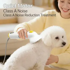All-in-One Pet Grooming, Vacuuming, and Blowing Machine; Cat Hair Cleaner and Adsorber; Fully Automatic Vacuum Cleaner; Carpet and Bedding Hair Remover; Powerful Suction; Wireless Charging; Multi-Functional Poodle