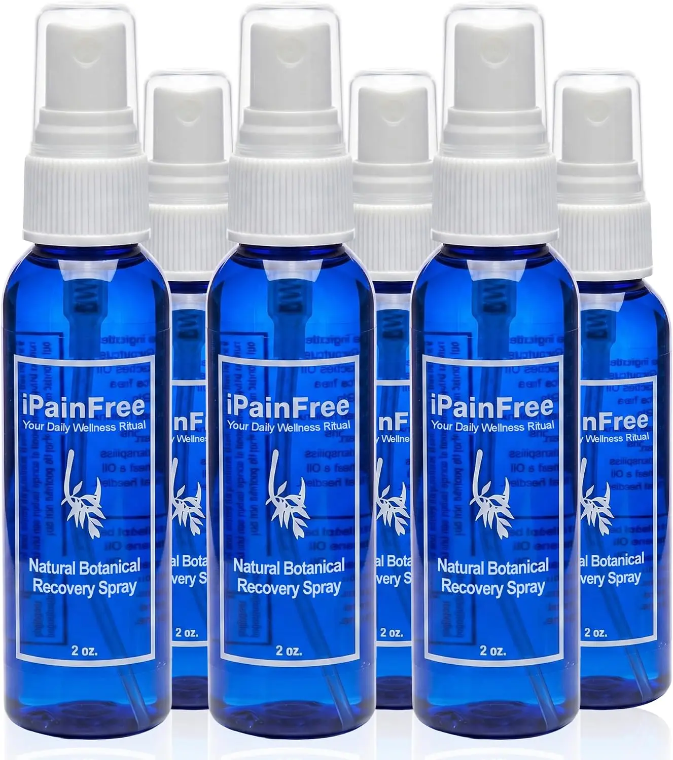 iPainFree Botanical Recovery Spray Eucalyptus Jojoba Aloe Vera Grapeseed Oil Body Comfort Spray Non-Greasy Massage Oil Spray for Active Lifestyle Wellness, Available in 2 Fl Oz and 4 Fl Oz, Single or 2-Pack, Made in Texas