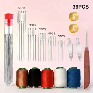 36PCS Complete Sewing Kit - Premium Portable SewingSupplies Set for Emergency Repairs, Embroidery & DIY CraftsI Travel Sewing Kit, Home Mending Kit