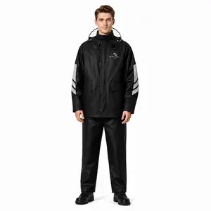 Men's Windproof Reflective Rain Suit | Waterproof Jacket & Pants for Outdoor Riding Camping Travel