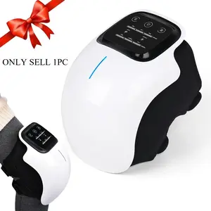 Portable Knee Massager, Home Use Vibrating Heat Therapy Smart Knee Support, 3-In-1 Multi-Functional Massage Device, Ideal Gift for Parents