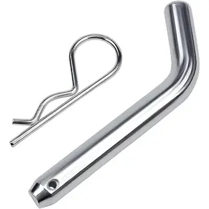 Trailer Hitch Pin & Clip with Grooved , 5/8-Inch Diameter Heavy Duty Steel Trailer Hitch Locking Pin for Towing, Auto Accessories, Suitable for 2 or 2-1/2-Inch Receiver ()