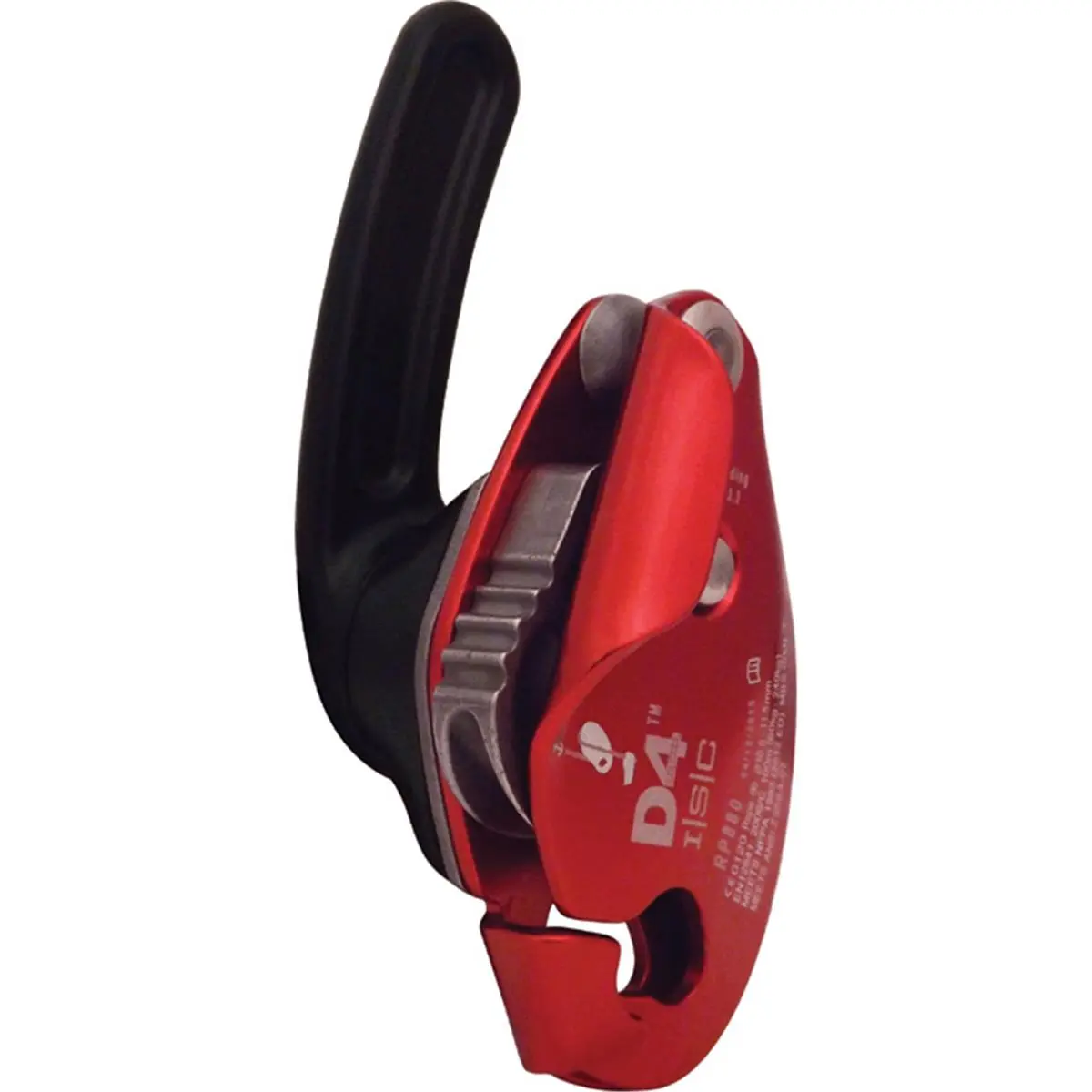 ISC D4 Rescue Descender - Lightweight 655g, Progressive Cam Action Design, ANSI Certified for Single Rope, 240kg Load Capacity for Work, Leisure & Outdoor Fishing, 551Lbs
