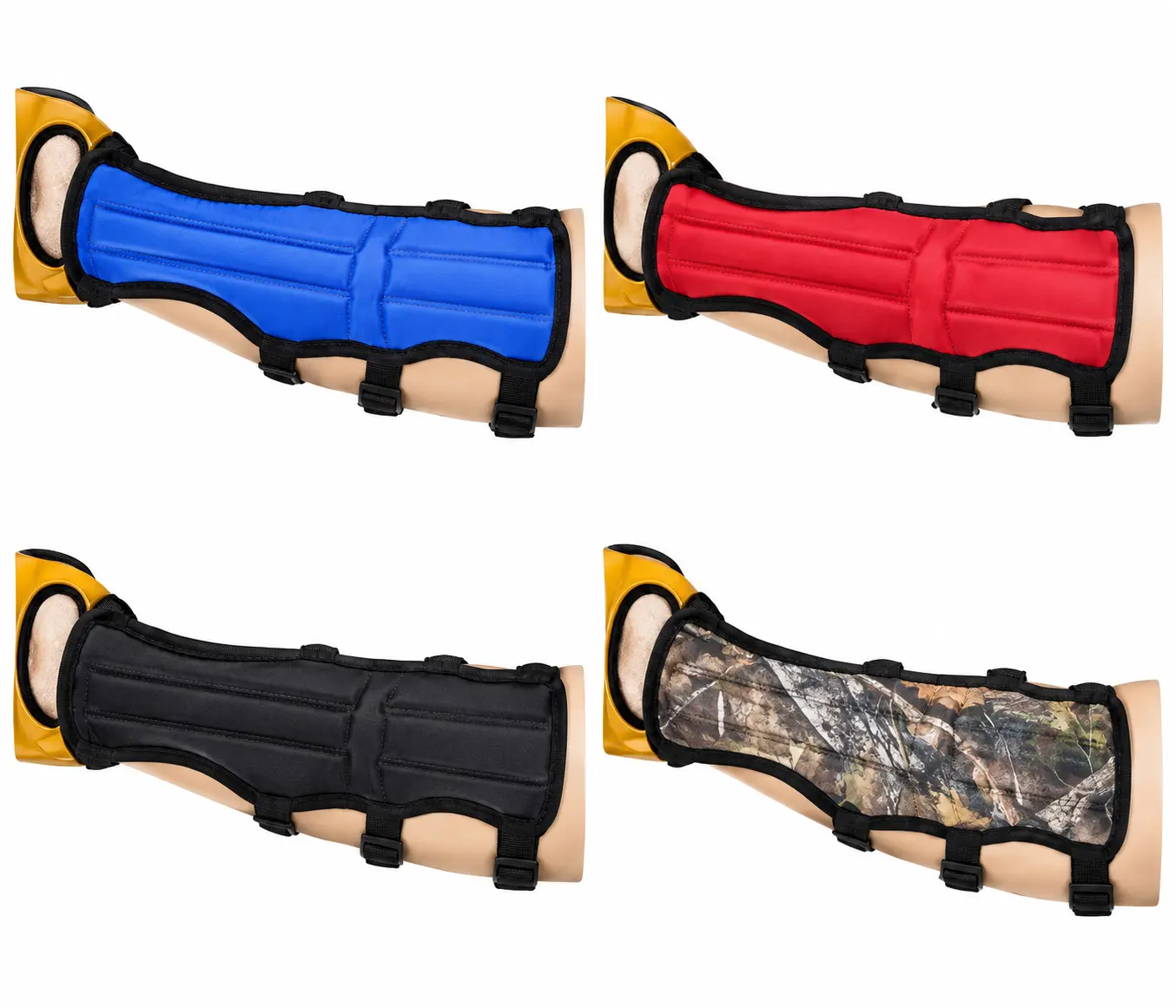 4 STRAP ARCHERY LONG ARM GUARD (33cm LONG x 9cm WIDE)-Cordura Arm guard Protective Gear