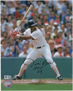 Jim Rice Boston Red Sox Autographed 8" x 10" Batting Stance Photograph with "HOF 09" Inscription - Fanatics Authentic Certified