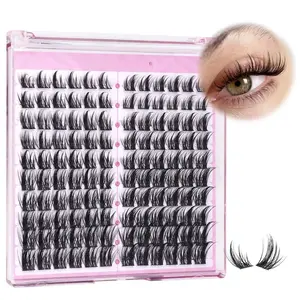 Natural Lash Clusters Spiky Eyelash Extensions Wispy Individual Lashes Manga Eyelash Individuals CC-Curly Cluster Eyelash Extensions Mixed DIY Lash Extensions