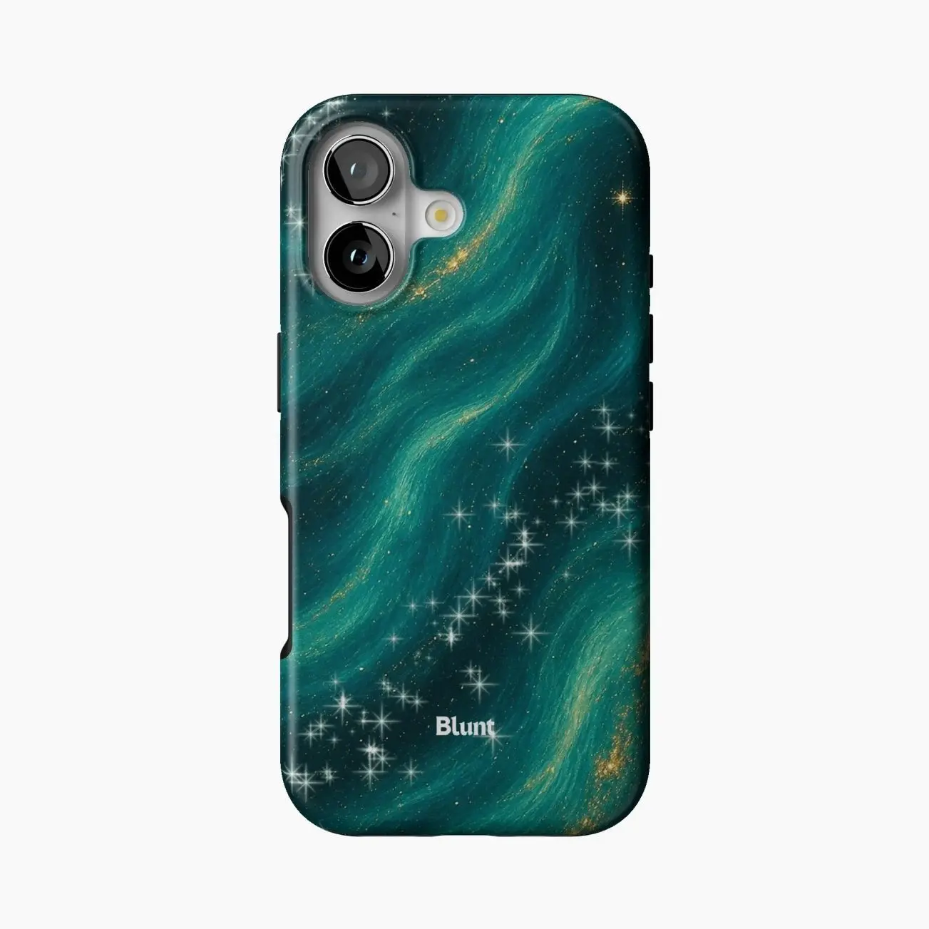 BLUNT Emerald Sky Phone Case, Teal Marble Aesthetic Protective Shockproof Slim Phone Cover for iPhone 7 8 X XR XS XSM 11 12 13 14 15 16 17 Plus/Pro