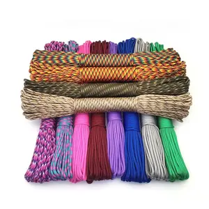 9-core paracord, 5m/10m/20m Lengths, 4mm Diameter, Handmade Bracelet Cord, Clothesline, Pet Collar, Outdoor Tent Rope, Handmade Braided Rope