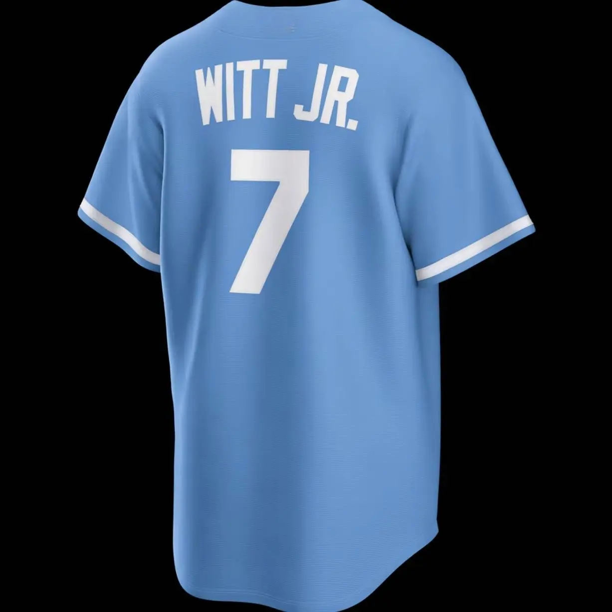 Unisex Baseball Jersey Witt Jr. Kansas City 7 Alternate Replica Jersey - Light Blue