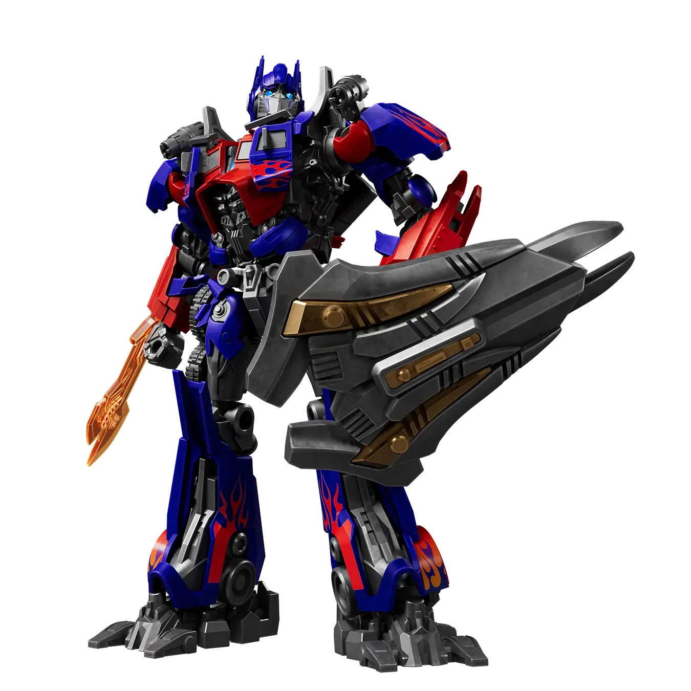 Blokees Transformers DX Classic Class 21 Jet Wing Optimus Prime Action Figure with LED Eyes Chest Lighting 20 Movable Points Movie Accurate Design