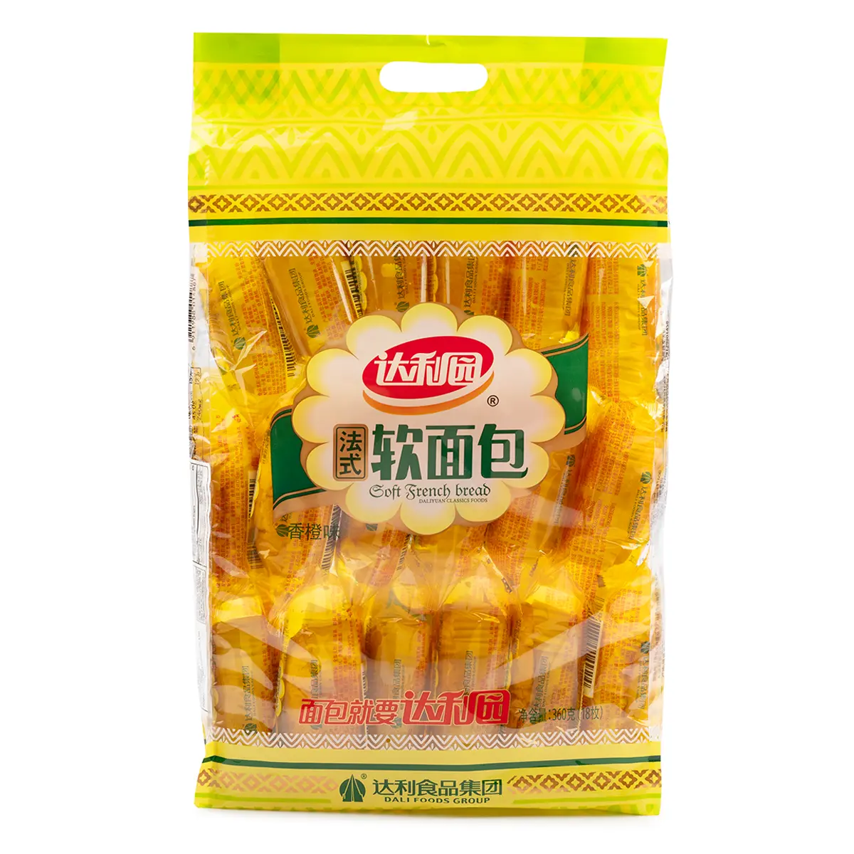 DALI Soft French Bread 18pcs, Orange Flavor 360 g