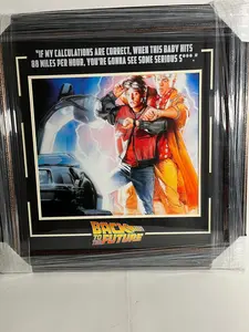 Back to the Future Collage and Quote Framed