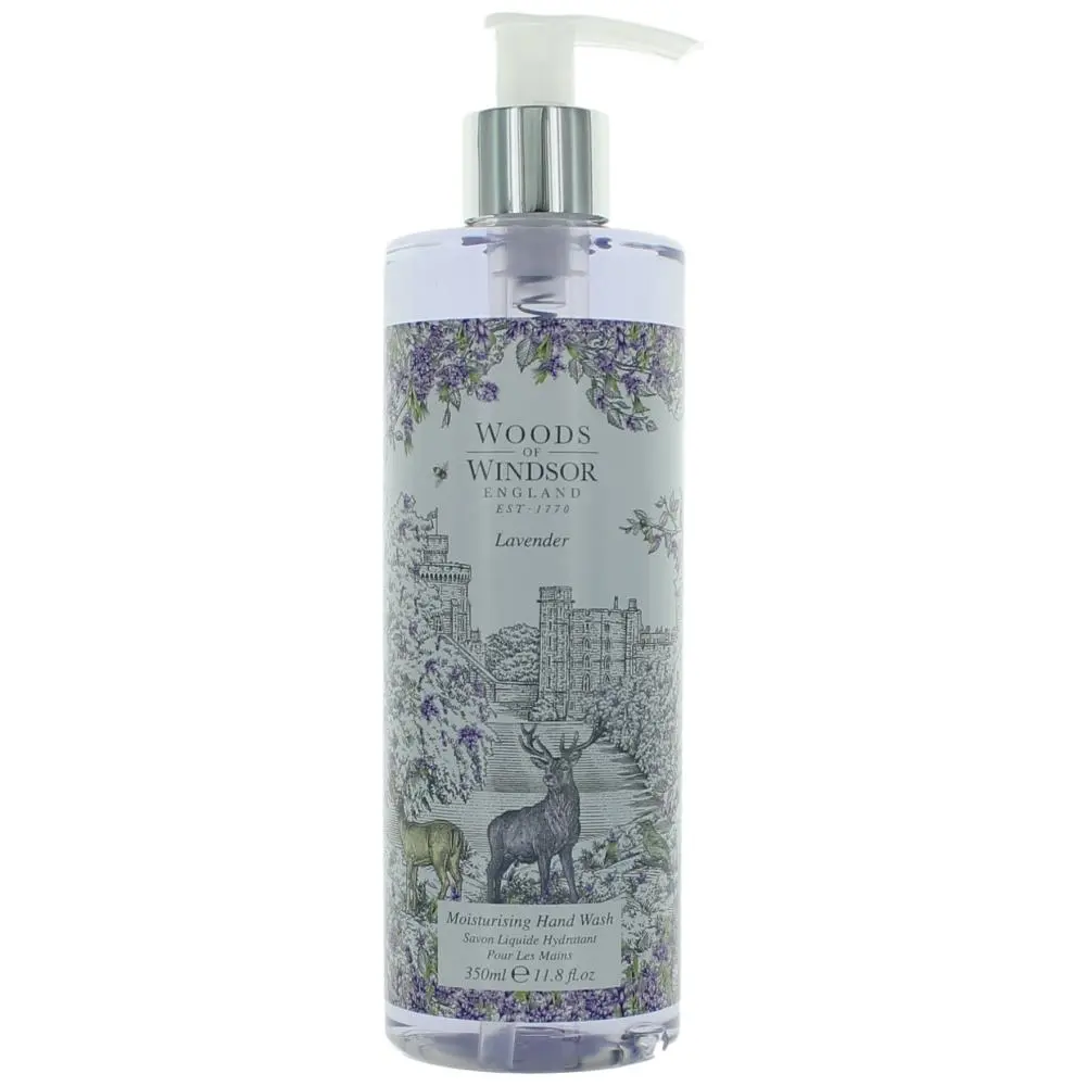 Woods of Windsor Women's Lavender-Scented Hand Wash, 11.8oz Fragrance-Infused Bath & Body Care with Calming Aroma, Scent