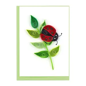 Quilled Ladybug Gift Enclosure Mini Card
