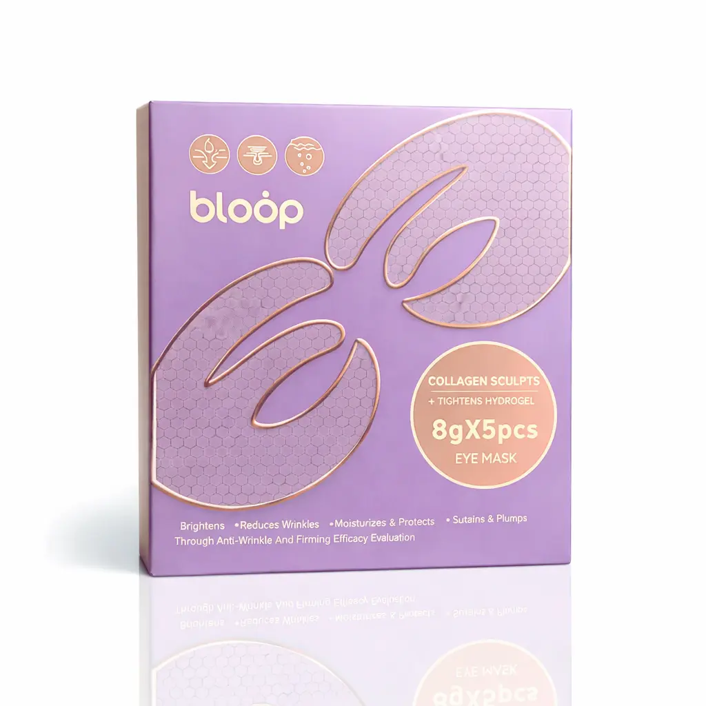 bloȯp Collagen Sculpt + Tighten HydroGel 5 pcs - 7-Dimensional Coverage, Patented Honeycomb Grid, Inner Stabilizing Collagen, Hydrating & Firming, Suitable for All Skin Types