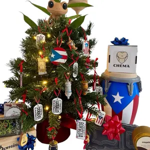 Puerto Rican Christmas Ornaments  | Boricua Holiday Decor for Your Tree | Perfect Gift for Proud Puerto Ricans