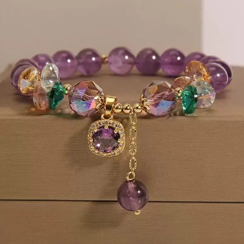 【Elegant】New style of amethyst natural stone bracelet