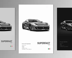 Ferrari 812 Superfast Poster Print | Wall Art | Car Photography