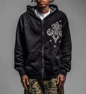 Affliction Men's Zip-Up Hoodie Courage
