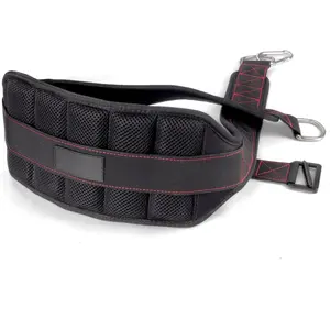 Belt for Belt Squats, Rack Attachment & Squat Machine, Weight Lifting&Powerlifting -  Support, Low-Profile, Padded  & Thigh, Secure Buckle, Heavy Duty