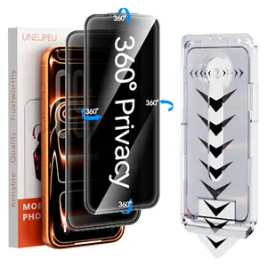 UNEUPEU 360° Privacy [4 sides Privacy] Screen Protector [UP, DOWN, LEFT, RIGHT] Anti-Spy, Tempered Glass, Full Protection. outdoorfun