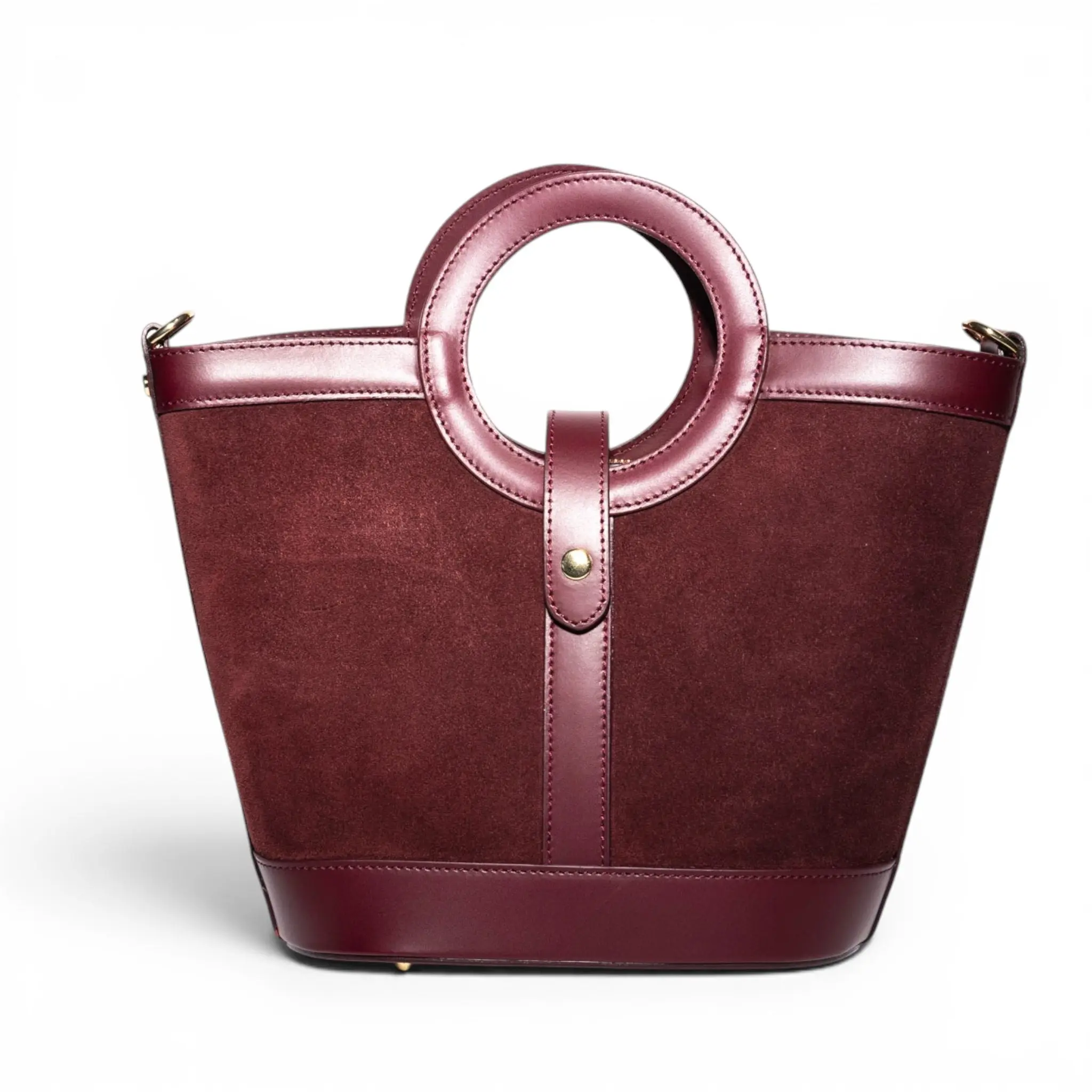 Siena | Italian Suede & Leather Top Handle Bag