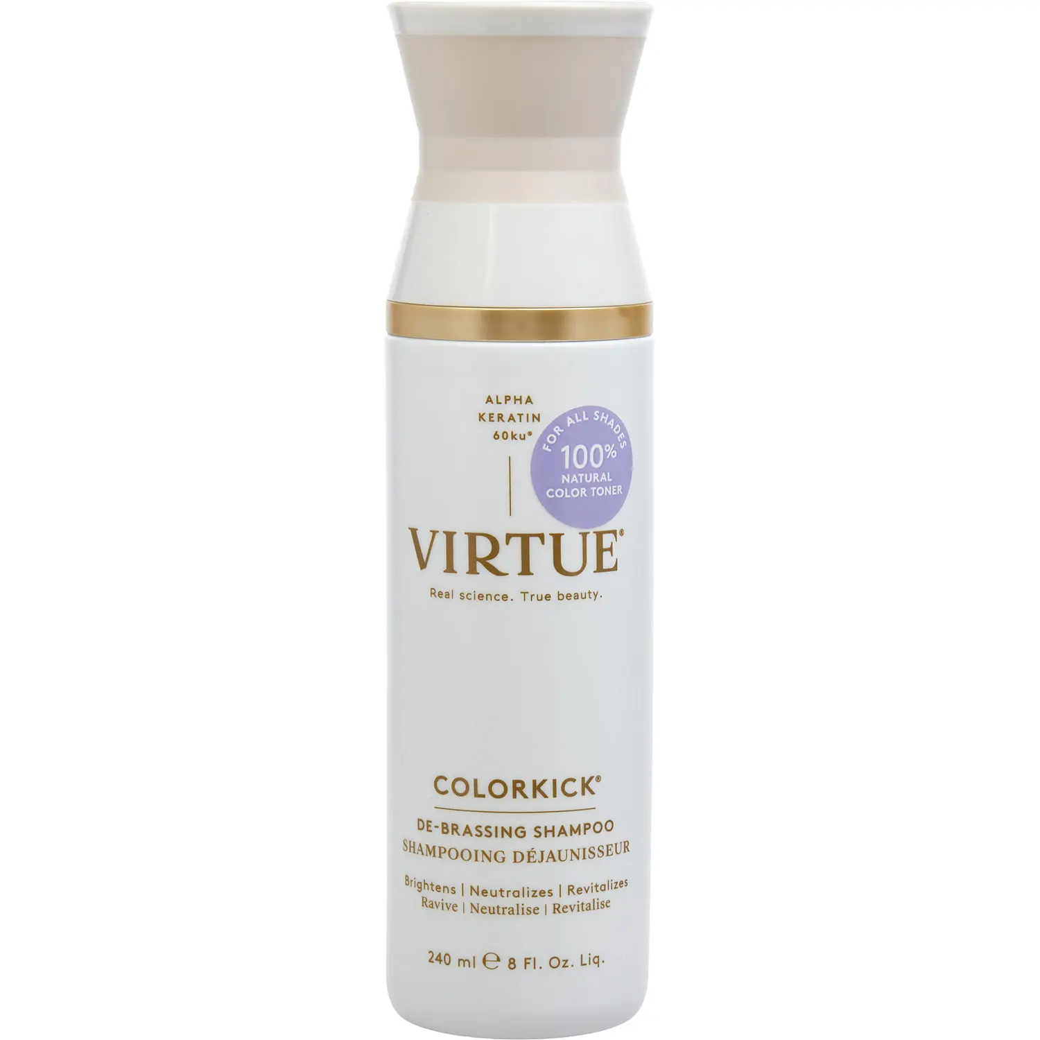 Virtue By Virtue Color Kick De-Brassing Shampoo For Unisex
