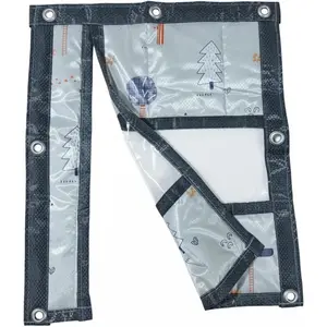 Dog Door Flap Insulated Windproof Magnetic Replacement Pet Door Cover with Clear Window & Weighted Bottom Bar for Dog Houses, Cat Houses and Other Pet Shelters, 2 Sizes (15.7 * 19.7)