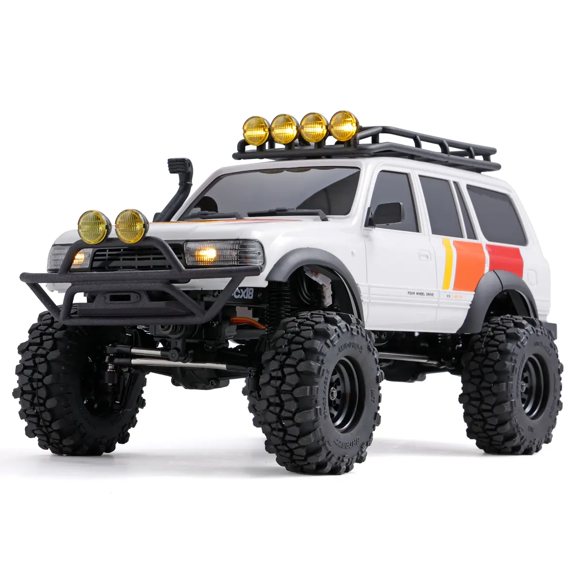FairRC FCX18S LC80 S Tri-Color V2 Brushless RC Truck RTR, 3200KV Motor, Metal Beam Chassis, High-Performance Remote Control Truck for Kids & Adults, Brushless Rc Trucks