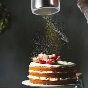 1pc Stainless Steel Sugar Sifter with Handle, Fine Mesh Powder Shaker for Icing Sugar, Cornstarch, Cocoa, Coffee, Kitchen Essential Tool, Baking Tools, Baking Supplies