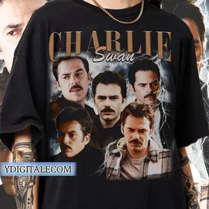 Vintage 90s Graphic Style Charlie Swan T-shirt, Twilight Saga Gifts For Man and Women Unisex T-shirt