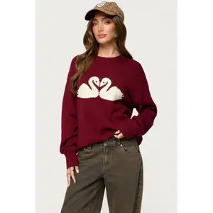 Swan Oversized Knit Sweater