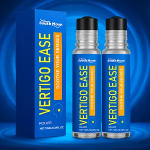BUY 1 GET 1 FREE Vertigo Ease Aromatherapy Roll-On - Natural Therapeutic Essential Oil Wellness Solution for Dizziness & Nausea - Marigold, Peppermint - 10ml Stress Relief Serum