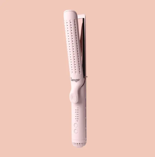 L'ANGE HAIR - Le Duo Standard 360° Airflow Styler Plug-in 2-in-1 3.5 in Titanium Flat Iron Adjustable Straightener & Curling Wand, Professional Hair Tools with Cooling Air Vents, Dual Voltage & Adjustable Temp, Adjustable Hair Straightener, How To Curl Ha