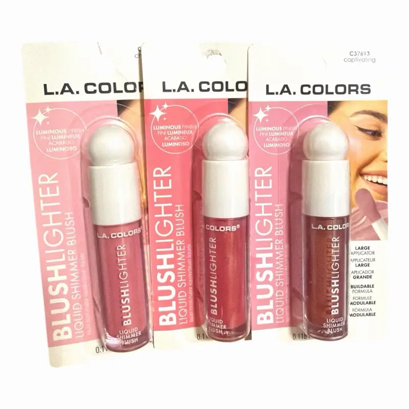 Blush-highlighters liquid shimmer blush 3-pc Set, illuminating highlighting blush