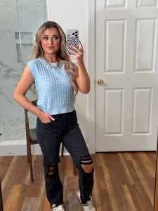 Ice Blue Sweater