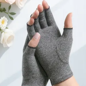 Arthritis Hand Pain Relief Compression Gloves Breathable Elastic Material Support Joints Improve Blood Circulation Reduce Stiffness Swelling for Gardening Typing Housework Work Sports Comfortable Fit All-Day Wear Protective Work Gloves