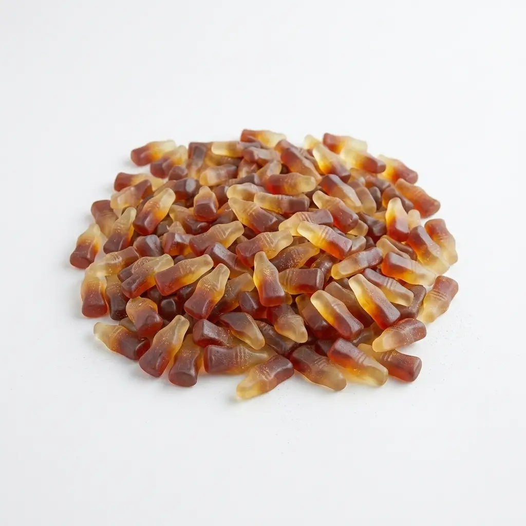 Cola Bottles Soft Chewy Cola Flavor Candy Sweet Gummy Soda Candy Snacks Fun Shape Fizzy Inspired Taste - Bonbon, Fruit