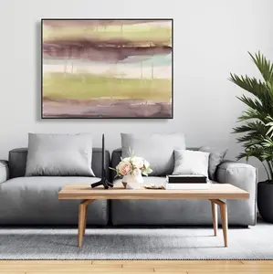 360 Stand Abstract Striped Framed Wall Art Print - 36x48 in Ready-to-Hang, Artistic Modern Art Design Decoration for Home & Office, Room