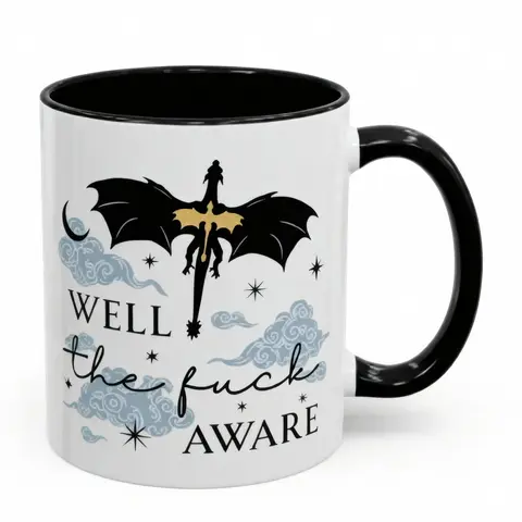 Well The Fuck Aware Mug for Book Lovers, Well The Fuck Aware Coffee Cup, Well The Fuck Aware Coffee Mug, Reader Mug, Bookish Mug, Book Lovers Gift, Gift for Readers